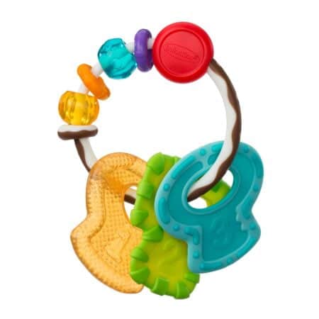 Infantino Cool & Chew Teether Keys, Three Sensory Stimulating Baby Teether Toys, 0M+, Mult - Image 2